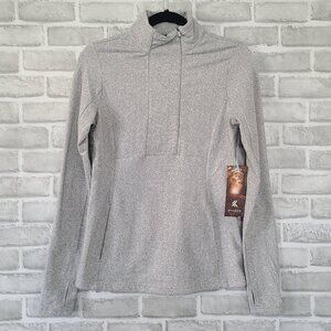 Kyodan Outdoor Athletic Pullover Jacket 1/2 Zip Gray Womens XS NEW